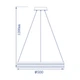 Светильник светодиодный Feron SHINE LEVITATION AL6610 50W LED подвесной серебряный - изображение 3