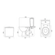 Унитаз-компакт Kolo Freja L7922100U с крышкой Duroplast Soft close - изображение 2