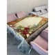 Скатерть новогодняя гобеленовая Limaso RUNNER334G-137 Праздничная открытка 137*137 см - изображение 6