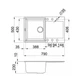 Кухонная мойка Adamant Horizon 03 79*50 см черная - изображение 3
