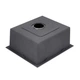 Кухонна мийка Kroner KRP PVD Schwarze-5050HM 3/1 мм 50*50 см - зображення 3