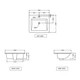 Умивальник Jaquar Kubix F KUS-WHT-35601 50,5*43,5 см - зображення 2