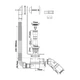 Сифон для ванны McAlpine HC 2600CLMB клик-клак 40/50 мм матовый черный - изображение 2