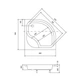 Корпус к поддону Besco Diper 80*80*35 см - изображение 3