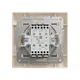 Переключатель двухклавишный проходной Schneider Electric Asfora EPH0600123 кремовый - изображение 1