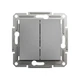 Выключатель двухклавишный Schneider Electric Asfora EPH0300171 антрацит - изображение 1