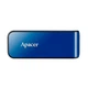 Флеш-накопитель USB 64GB Apacer AH334 Blue (AP64GAH334U-1) - изображение 2