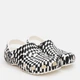 Женские кроксы Crocs Classic Warped Checker Clog Whi/Blk 211007-103 37-38 (M5/W7) 23 см White/Black (198445124266) - изображение 3