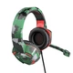 Проводная игровая гарнитура НОСО Gaming headphones Hi-Res ESD08, USB, 2x3.5mm, 2m, Camouflage-Green - изображение 2