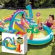 Детский надувной бассейн-игровой центр 333х229х112см Intex 57135 "Планета динозавров" 280л - изображение 1