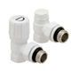 Комплект для підключення радіатора кутовий Raftec WHITE 1/2' DKU11-W - зображення 1