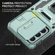 Ударопрочный чехол Epik Camshield Army Ring для Samsung Galaxy M34 5G Зеленый / Light Green - изображение 2