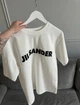 Жіноча футболка з логотипом JIL SANDER Розмір S Білий - зображення 5