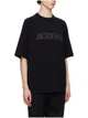 Чоловіча футболка Jacquemus The Typo t-shirt Розмір L Чорний - зображення 2