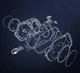 Рулетка поводок с фонариком автоматиская на USB фиолетовая 5м - изображение 3