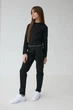 Брюки-слоучи для девочки Valza коттон черные 3404 152 см - изображение 3