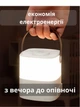Сенсорна настільна LED лампа - ночник светильник с акумулятором /регулировка яркости/ теплый холодный свет переносной с ручкой - изображение 2