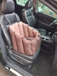 Автокресло сумка-переноска автогамак для собак животных автомобильная переноска Waterproof ткань 50 х 45 см Темно-коричневый+Карамель - изображение 3
