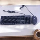 Проводная игровая клавиатура с мышкой iMICE KM-680 Black с английской раскладкой и LED подсветкой - изображение 3