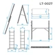 Лестница-помост, 2×6 ступеней, алюминий, 150 кг INTERTOOL LT-0027 - изображение 6
