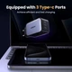 Зарядний пристрій 65W Ugreen X556 Nexode 3-Port Type C Charger, GaNInfinity Technology Compatible, MacBook Pro/Air, iPhone 16/15/14, iPad Pro, Galaxy S24/S23, Pixel 8, Grey (35529) - зображення 3