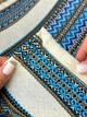 Пасхальное полотенце лляное для корзины Рандеву 70х30 см Синий - изображение 6