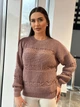 Тонкий женский свитер пудрового цвета 31739 One Size - изображение 1
