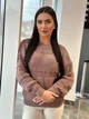 Тонкий женский свитер пудрового цвета 31739 One Size - изображение 2