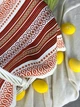 Великодній рушничок лляний для кошика Промінь 70х45 см Червоний - зображення 4