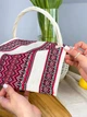 Великодній рушничок лляний для кошика Рандеву 45х30 см Червоний - зображення 5