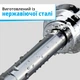 Карниз для ванной и душевой комнаты 115-170 см выдвижной телескопический из нержавеющей стали - изображение 2