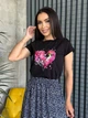 Жіноча базова футболка з написом Uaclothes 52-54 Шоколадний (like31768-119751396) - изображение 2