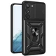 Протиударний броньований чохол із захистом камери для Samsung Galaxy S21 Armor Case Keysion black - изображение 1