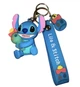 Брелок Стіч Stitch з мультфільму Ліло і Стіч обіймає іграшку - зображення 2