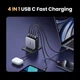 Зарядний пристрій 100W Ugreen X562 Nexode 4-Port Type C Charger, MacBook Pro/Air, iPhone 16/15/14, iPad Pro, Galaxy S24/S23, Pixel 8 Space Grey (35534) - зображення 3