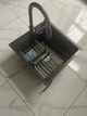 Мойка для кухни Kraft 5050 черная + смеситель Kraft 3011 PVD с вытяжным изливом двухрежимный - изображение 6