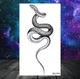 Временная татуировка для тела COKTAK CSQ304 Snake одноразовая переводная наклейка - тату в виде змеи, черная (99902385) - изображение 1