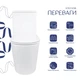 Унитаз-моноблок напольный Qtap Kolibri Ultra Quiet безободковый с сиденьем Soft-close WHITE QT10226380W - изображение 3