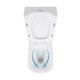 Унитаз-компакт Qtap Presto Quadro безободочный с сиденьем Soft-close QT24221215AW - изображение 6
