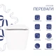 Унитаз подвесной Qtap Crow безободковый с сиденьем Soft-close QT05335170W - изображение 3