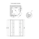 Душевая кабина Lidz Latwa SC90x90.SAT.HIGH.FR, стекло Frost 4 мм без поддона - изображение 2