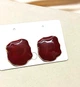 Серьги бижутерия Акцентные jeweston Бордовые - изображение 6