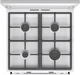 Плита Gorenje GK6C5WF комби, 71л, 60x60см, дисплей, IconLed, чугун, белый - изображение 4