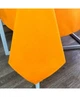 Однотонная скатерть на стол Прованс Orange 100% хлопок 134х180 см Оранжевый - изображение 5