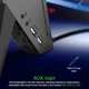 Підставка для навушників Vertux Zulu 2xUSB 2.0/Mini Jack 3.5 мм Black (zulu.black) - зображення 4