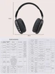 Накладные беспроводные Bluetooth наушники Stereo Headset P9 с микрофоном для iOS Android Черный - изображение 6