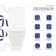 Унитаз-компакт Qtap Cardinal Ultra Quiet безободковый с сиденьем Soft-close QT04222168AUQ3W - изображение 4