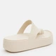 Женские шлепанцы для пляжа Crocs Getaway Platform Toe Loop Sdt 210834-0LH 36-37 (W6) 22 см Sandstone (198445131479) - изображение 5