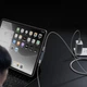 Аудіоадаптер перехідник для заряджання та навушників Type C на Type C + Jack 3.5 mm Grey - зображення 3