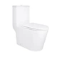 Унітаз-моноблок підлоговий Qtap Kolibri Ultra Quiet безобідковий з сидінням Soft-close WHITE QT10226380W - изображение 1